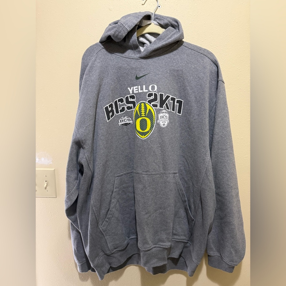 Nike Gray BCS 2K11 Men's Sweater Oregon Ducks